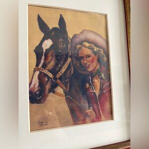 Red Framed Western Art Prints Trio - Set of 3